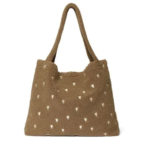 Studio Noos Tasche Brown Teddy Hearts mom-bag