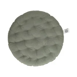 Stuhlkissen rund, Bio-Baumwolle, thymiangrün, Ø40 cm