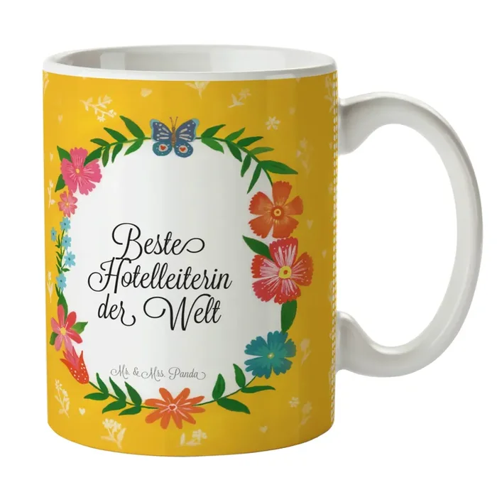 Tasse Design Frame Happy Girls Hotelleiterin