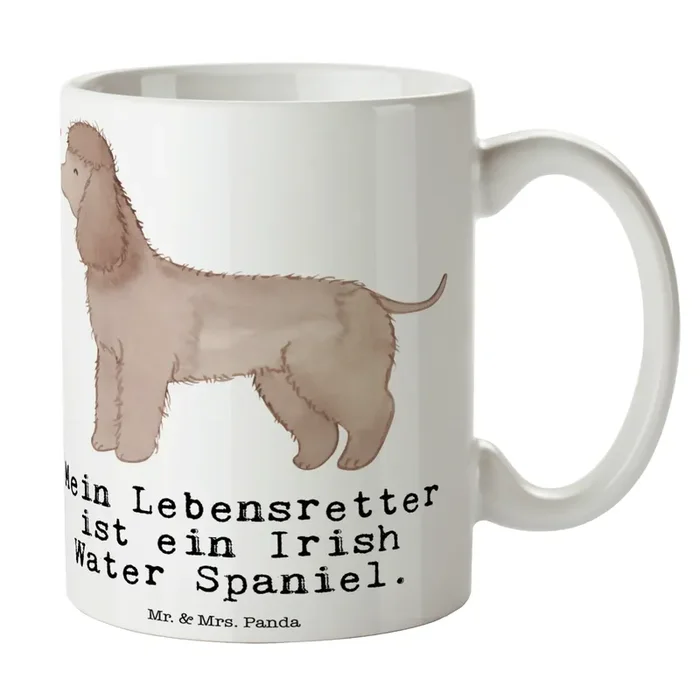 Tasse Irish Water Spaniel Lebensretter