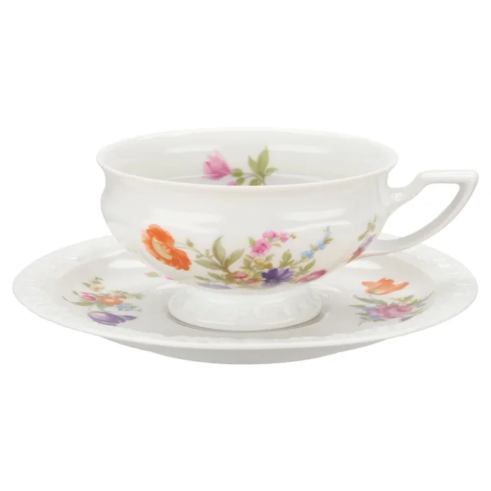 Teetasse mit Untere (geschlossener Fuß)