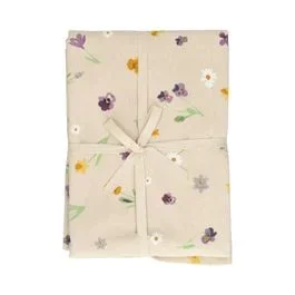 Tischdecke, GOTS_Bio-Baumwolle, Frühlingsblume, Ø 180 cm