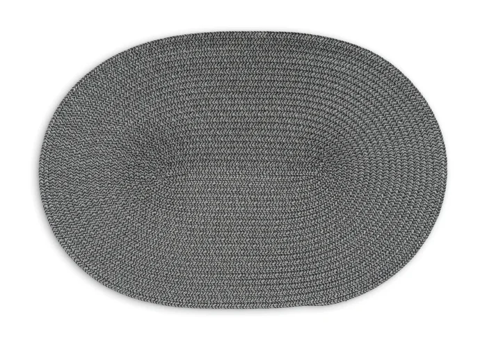 Tischset oval, dunkelgrau