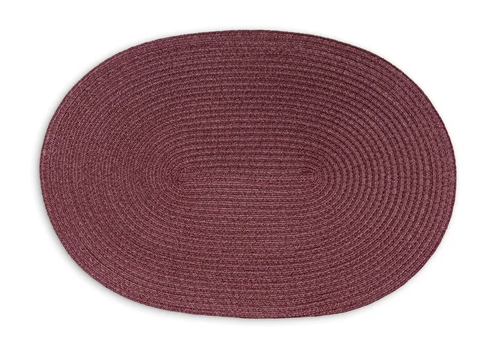 Tischset oval, weinrot