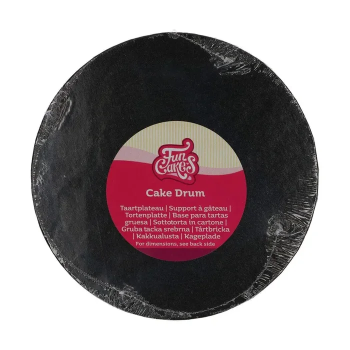 Tortenplatten rund, 20cm – Schwarz