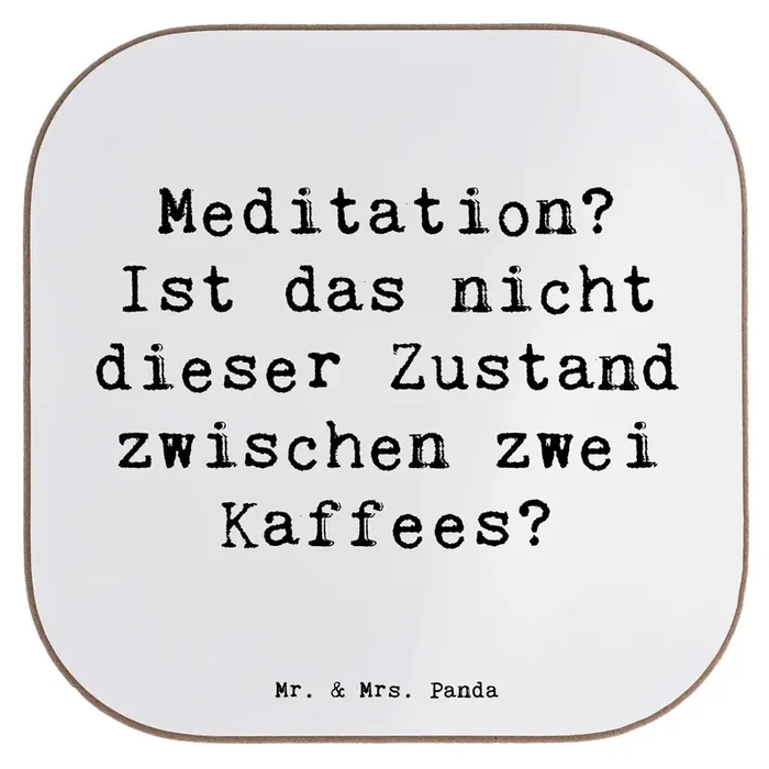 Untersetzer Spruch Innere Ruhe Kaffee