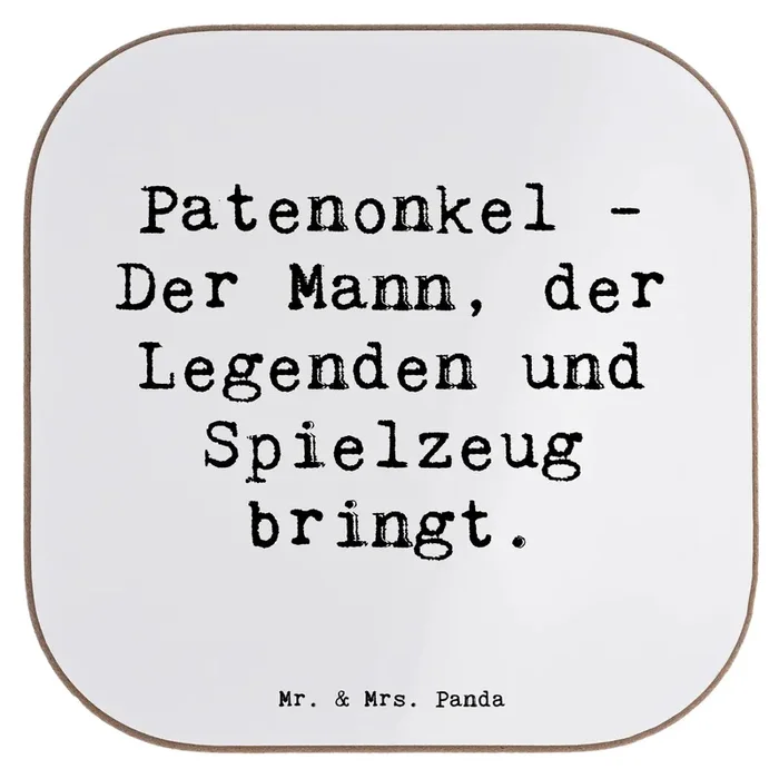 Untersetzer Spruch Patenonkel Geschenk