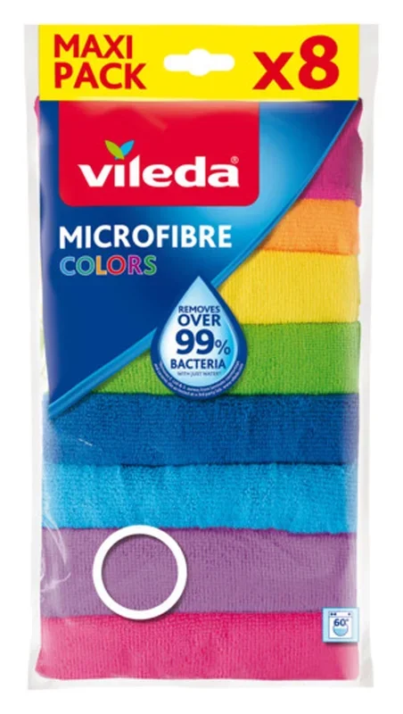 VILEDA Microfasertuch Microfiber Colors 8 Stk. assortiert