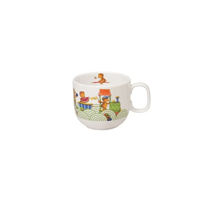 Villeroy & Boch Vorteilset 4 Stück Hungry as a Bear Kinderbecher m.1 Henkel klein rot 1486654889 und Geschenk + Spende