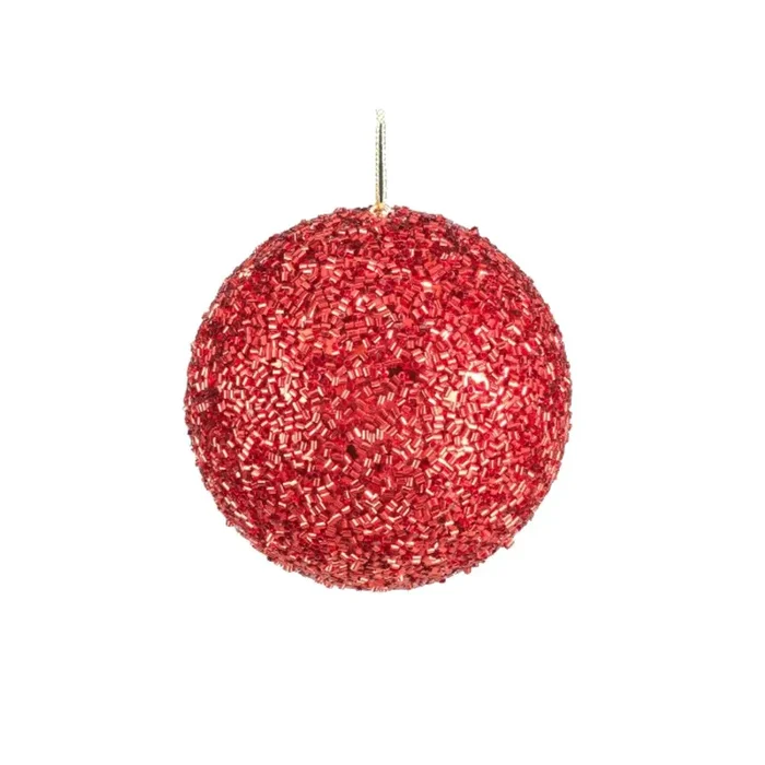 Weihnachtskugeln Röhrchen 10cm ROT