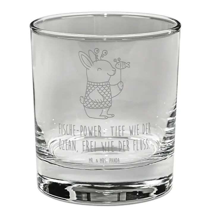 Whiskey Glas Fische Astrologie