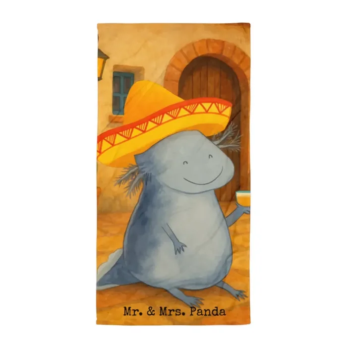 XL Badehandtuch Axolotl Tequila Design