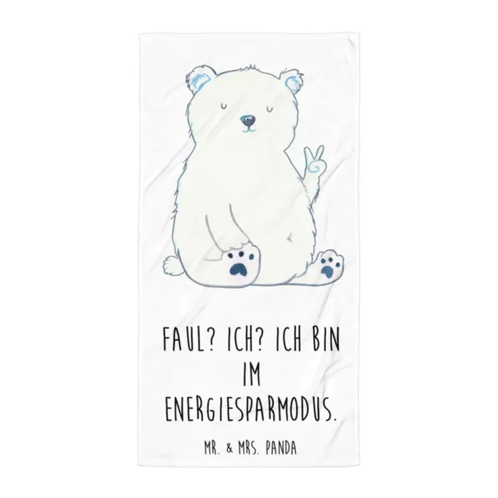 XL Badehandtuch Eisbär Faul