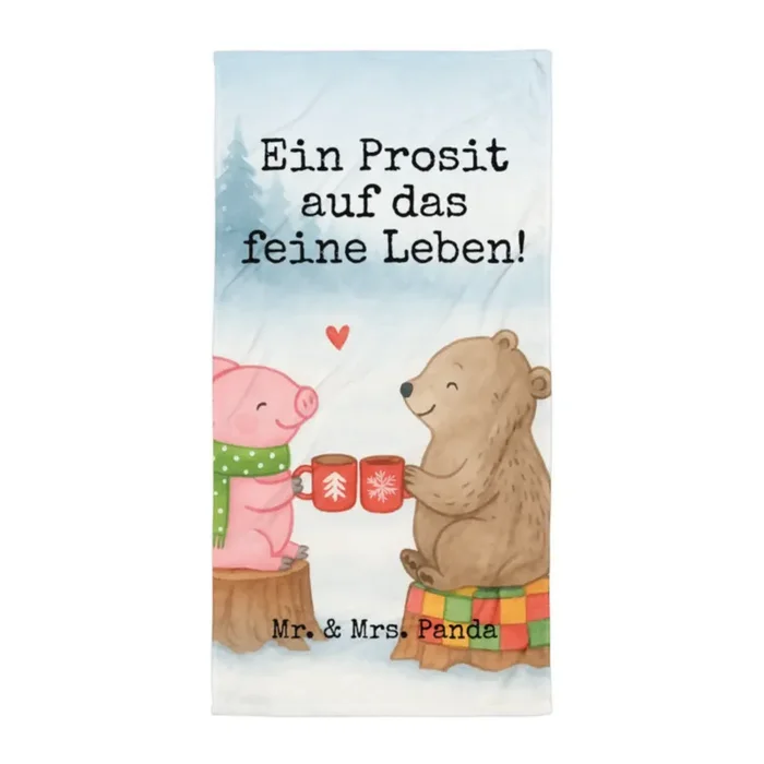 XL Badehandtuch Glühschwein Sause Design