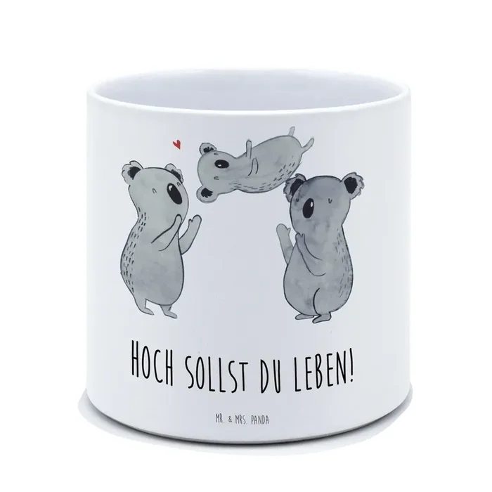 XL Blumentopf Koalas Feiern