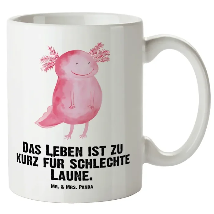 XL Tasse Axolotl glücklich