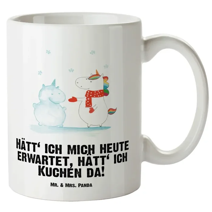 XL Tasse Einhorn Schneemann
