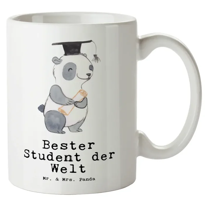 XL Tasse Panda Bester Student der Welt