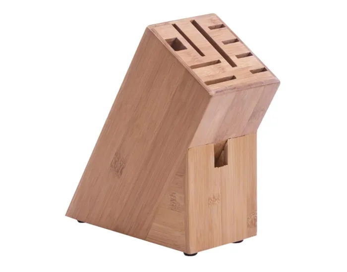 ZELLER Messerblock Bamboo leer 22x9x22 cm