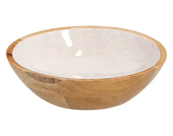 ZELLER Schüssel Mangoholz beige ø 20×6 cm
