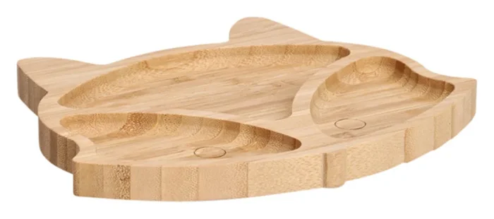 ZELLER Snackteller Fuchs Bambus 23×19.5×1.8 cm