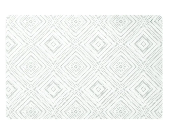 ZELLER Tischset Graphic weiss grün 45×30 cm