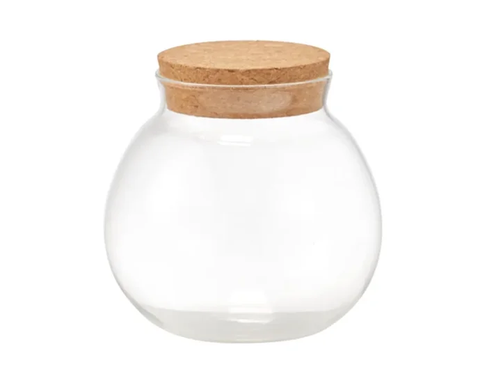 ZELLER Vorratsglas mit Korkdeckel 1050 ml