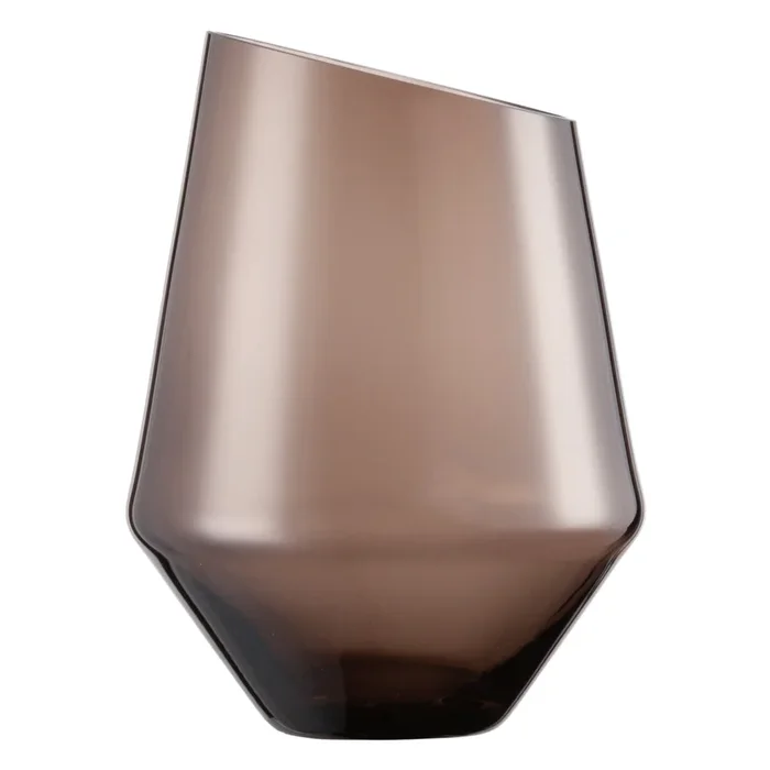 ZWIESEL GLAS handmade VASE/WINDLICHT DIAMONDS H 220 MM SMOKY KLAR (KT1) 122219