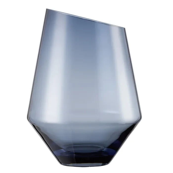 ZWIESEL GLAS handmade VASE/WINDLICHT DIAMONDS H 277 MM BLAU KLAR (KT1) 122217