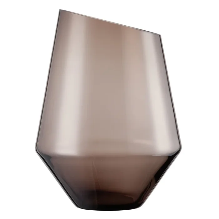 ZWIESEL GLAS handmade VASE/WINDLICHT DIAMONDS H 277 MM SMOKY KLAR (KT1) 122220